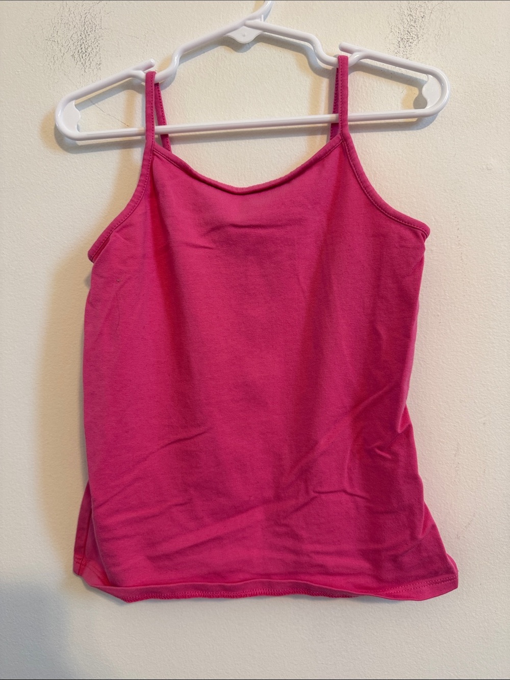 Faded Glory Hot Pink Tank Top with Spaghetti Straps